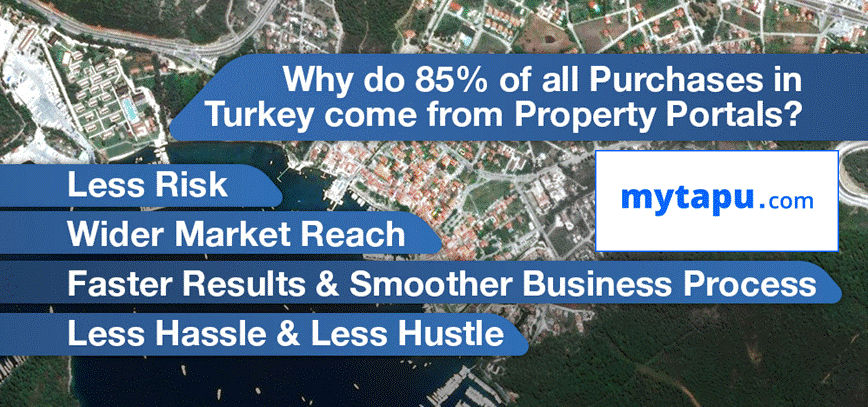Why do 85% of all property purchases in Turkey come from on-line real estate property markets?