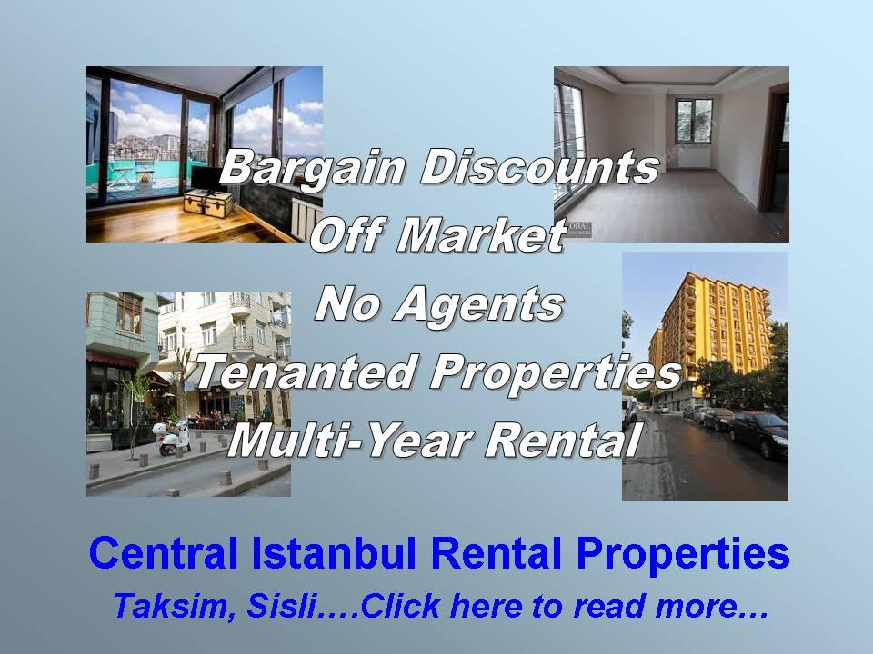 Central Istanbul Rental Income Property Investments at Discounted Bargain Prices Taksim Sisli