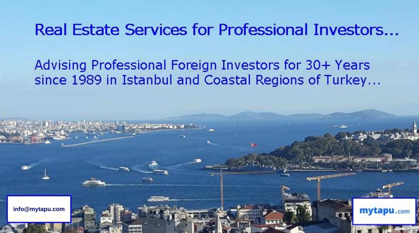Real Estate Services in Turkiye for Professional Investors